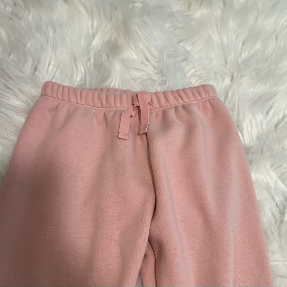 Baby Gap Girls Size 18-24 Months Sweatpants Light Pink Fleece Lined Drawstring